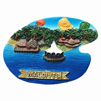 Afbeelding van 3D Malediven souvenir koelkast magneet, Huis &amp; keuken decoratie magneet toeristische gift