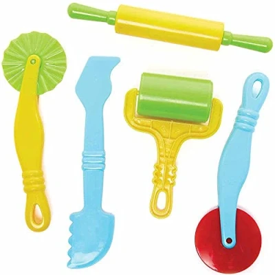 Afbeelding van Baker Ross FC857 Boetseerklei Gereedschap Set van 5 Geassorteerde Gereedschappen, Klei Knutselsets voor Kinderen, Kunstbenodigdheden Kinderen