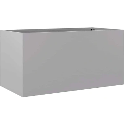 Afbeelding van Plantenbak 62x30x29 cm gegalvaniseerd staal zilverkleurig