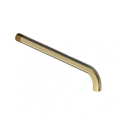Afbeelding van HotBath Cobber Uitloop 30cm Geborsteld Messing CB094 30BB