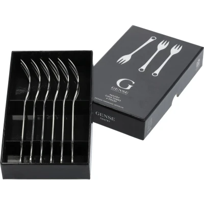 Afbeelding van Gense Pantry Taartvork 16 cm 6 stuks Mat/glanzend staal