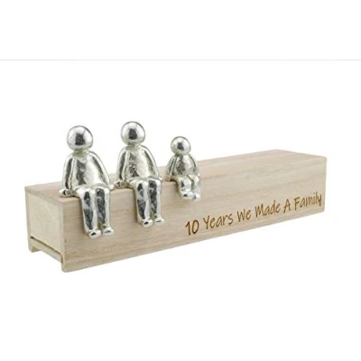 Afbeelding van Pirantin 10e verjaardag idee 10 jaar We Made A Family 100% Tin Kies uw familie combinatiegeschenk (1 kind)