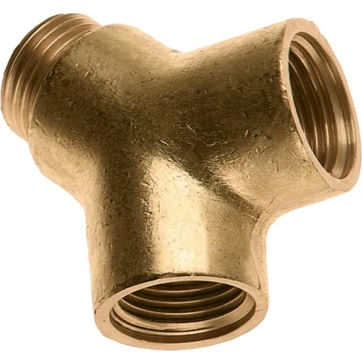 Afbeelding van Bonfix Messing Y stuk 1/2&quot;x1/2&quot;x1/2&quot;