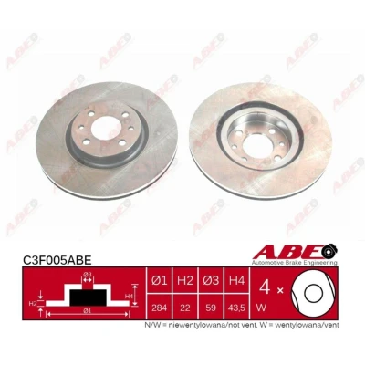 Afbeelding van ABE Remschijven C3F005ABE