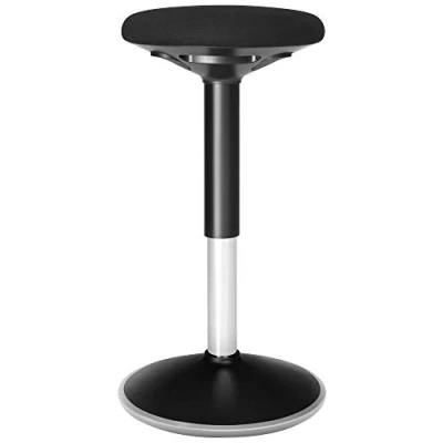 Afbeelding van SONGMICS werkkruk, ergonomische zitkruk, 360 draaistoel, in hoogte verstelbaar 56 81 cm, eenvoudig te monteren, zwart OSC05BK