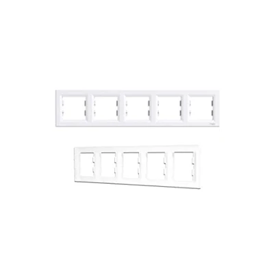 Afbeelding van Schneider Electric Asfora Afdekraam 5V Wit