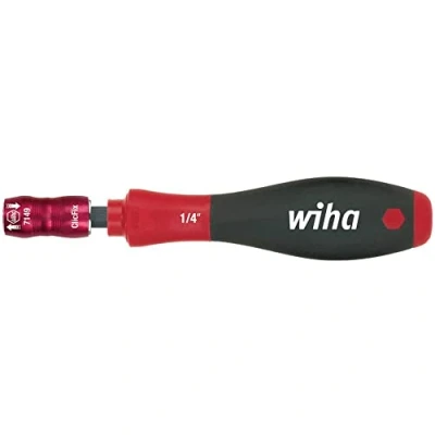 Afbeelding van 10x Wiha Schroevendraaier met bithouder mechanisch vergrendelbaar 1/4