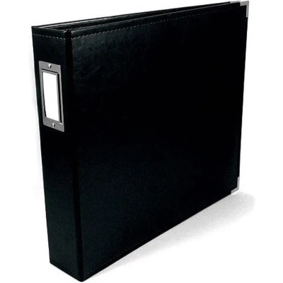 Afbeelding van We R Memory Keepers faux leather album 12x12&quot; black 1 stuk