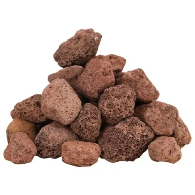 Afbeelding van vidaXL Lavastenen 25 kg 3 5 cm rood