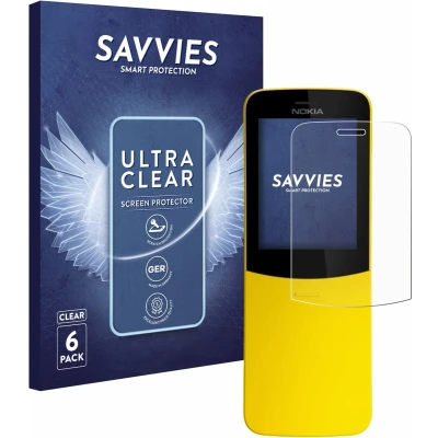 Afbeelding van Savvies (6 Stuks) Schermbeschermer voor Nokia 8110 Screen Protector Ultra Transparant