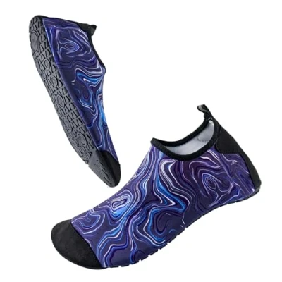 Afbeelding van Milaloko Waterschoenen Strand Surfen Snorkelen Zwemmen Blote Voeten Snelheid Droge Lederen Sokken Mannen Vrouwen, Diep blauw, 40/41 EU
