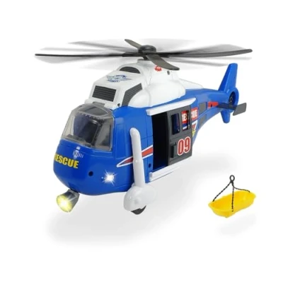Afbeelding van Dickie Toys Speelgoedhelikopter met op batterijen werkende draaipropeller,r, licht &amp; geluid, inbegrepen, 41 cm, vanaf 3 jaar, geel