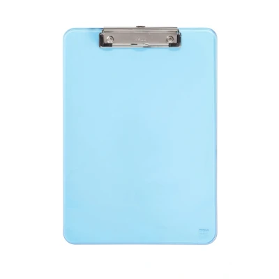 Afbeelding van Klembord MAUL A4 staand transparant PS neon blauw