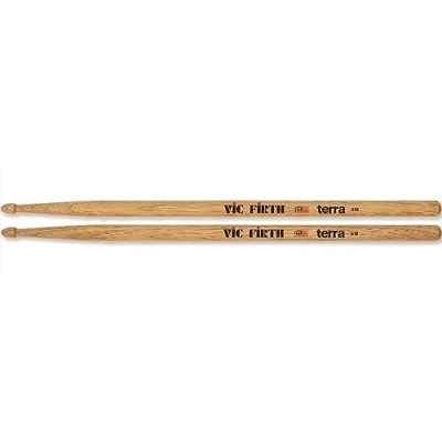 Afbeelding van Vic Firth P5BT4PK Terra drumstokken 5B hickory met houten tip 4 Pack