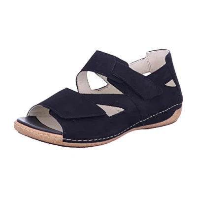 Afbeelding van Waldläufer Sandalen, Dames, Maat: 41, Black Nubukleer