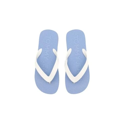 Afbeelding van Tommy Jeans Dames TJW Logo FLIP Flop, Matig blauw, 6 UK, 39 EU