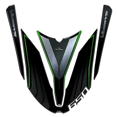 Afbeelding van Resin Bike Motorsticker Compatibel met Kawasaki Versys 650 2017 2020. Bescherming van het Spatbord Tegen Stoten en Krassen. 3D Hars Sticker Motor Gadgets
