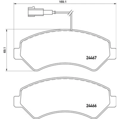Afbeelding van Brembo Remblokset P 61 118