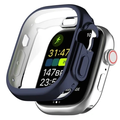 Afbeelding van Apple Watch Ultra TPU case Volledig beschermd Donkerblauw Geschikt voor 49mm (Ultra)