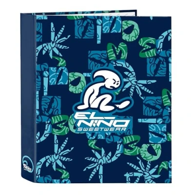 Afbeelding van Ringmap El Niño Glassy Marineblauw A4 27 x 33 6 cm
