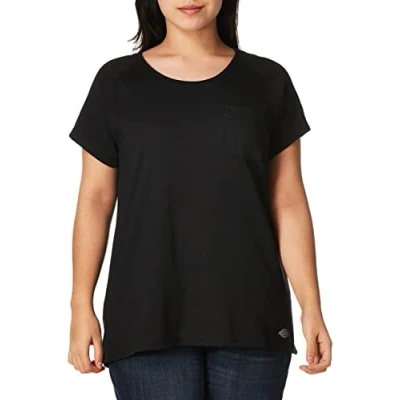 Afbeelding van Dickies Vrouwen korte mouw Performance Tee T Shirt, Zwart, M