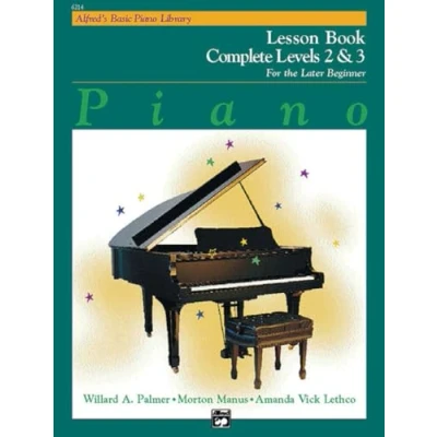 Afbeelding van ALFRED&#039;S BASIC PIANO LIBRARY LESSON 2 3 COMPLETE PIANO: For the Late Beginner