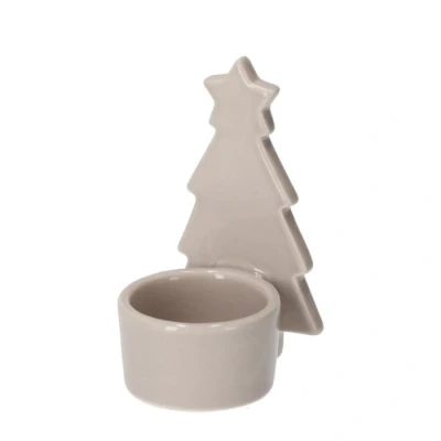 Afbeelding van JENS Living Theelichthouder kerstboom Taupe