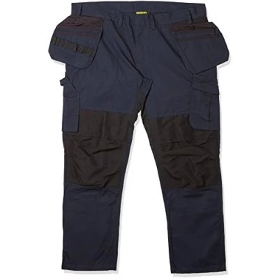 Afbeelding van Blaklader Service werkbroek met stretch en spijkerzakken 1496 1330 Donker marineblauw/Zwart D124