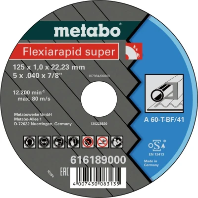 Afbeelding van Metabo 616191000 Doorslijpschijf recht 25 stuk(s)