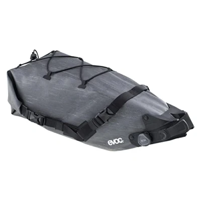 Afbeelding van EVOC SEAT PACK BOA WP 8, praktische zadeltas (waterdichte fietstas, lichtgewicht fietsaccessoires, achterfietstas, gewicht: 544 g, afmetingen: 45,7 x 19,1 cm, inhoud: 8 l), Carbon Grey