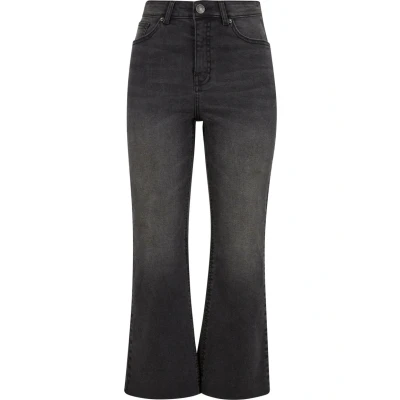 Afbeelding van Urban Classics Flared Jeans, Dames, Maat: 26, Black washed