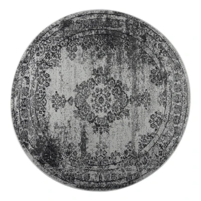 Afbeelding van Vintage Vloerkleed Bloom Rond Grijs EVA Interior 160 Ã ̃