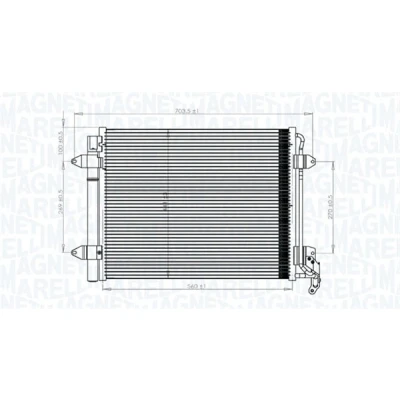 Afbeelding van Magneti Marelli Airco condensor 350203833000