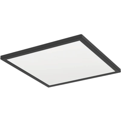 Afbeelding van Eglo connect.z Smart Home LED badkamer plafondlamp Rovito Z, ZigBee, app en Alexa spraakbesturing, warm wit koud wit, RGB, dimbare plafonnière, zwart, IP44, 39x39 cm