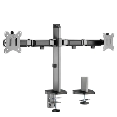 Afbeelding van My Wall HL50 2L Monitor tafelbeugel 2 voudig 43,2 cm (17) 81,3 (32) Zilver, Zwart Kantelbaar, Draaibaar