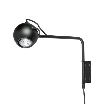 Afbeelding van ETH The Eye wandlamp GU10 AanUit op kopje Zwart