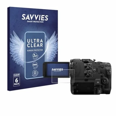 Afbeelding van Savvies Screenprotector voor Canon EOS C400 Folie Beschermfolie transparant (6 Stuks)