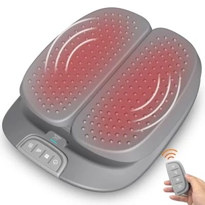 Afbeelding van SNAILAX voetmassageapparaat met warmte en vibratie, afstandsbediening, elektrisch instelbare vibratiesnelheid voor doorbloeding, plantaire fasciitis, pijnverlichting