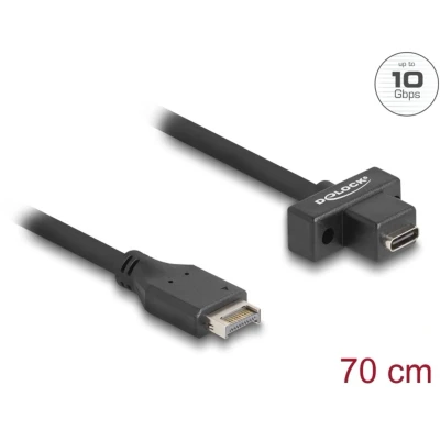 Afbeelding van Delock USB 10 Gbps Kabel Typ E Key A 20 Pin Stecker zu Type C™ B