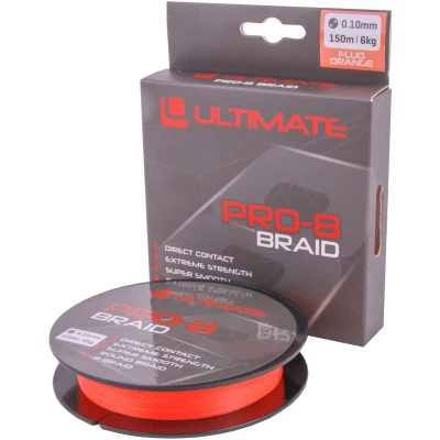 Afbeelding van Ultimate Pro 8 Braid 0.30mm 19kg 150m Fluo Orange Gevlochten lijn