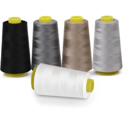 Afbeelding van Naaigaren Duurzame,1Plusselect 5 Kegels Overlockgaren 40/2 per 3000 Yard (2743 Meter),100% polyester Spoelen Universeel, Kleuren Scheurvast Garen van Toepassing Handnaaien of Naaimachines