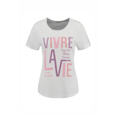 Afbeelding van Key Largo Tshirt print, Dames, Maat: Large, White