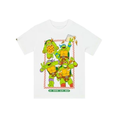 Afbeelding van Teenage Mutant Ninja Turtles T Shirt Leonardo, Donatello, Raphael, en Michelangelo Jongens TMNT Kleding Wit 128
