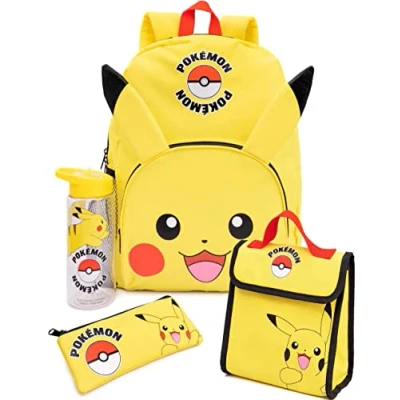 Afbeelding van Pokemon Pikachu Rugzak Set kinderen 4 Stuk Lunchbox Waterfles