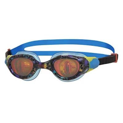 Afbeelding van Zoggs Unisex Youth Sea Demon Junior Lens Zwembril, zwart/blauw/hologram, 6 14 jaar