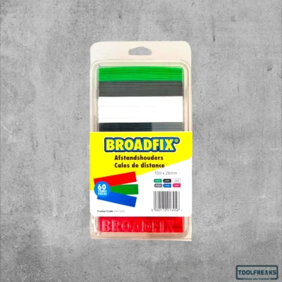 Afbeelding van Broadfix afstandhouders 100x28 mm 1 6 plat 60 stuks