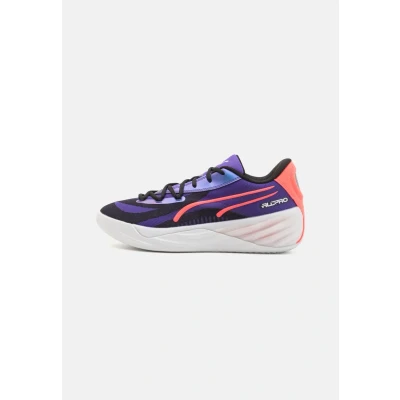 Afbeelding van Puma Allpro Nitro Basketbalschoenen, Heren, Maat: 41, Team violet/black/pink alert Textiel/ synthetisch