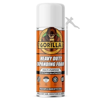 Afbeelding van Gorilla Heavy Duty Expanding Foam 353ml Multifunctioneel, duurzaam en sluit lucht, vocht ongedierte af Geen krimp maximale afdichting Voor binnen buiten* Gebruik