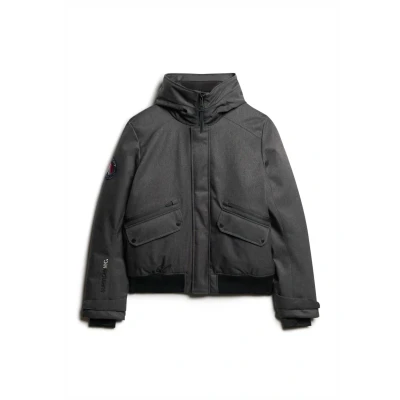 Afbeelding van Superdry Mannen Gewatteerd City Bomberjack van Tweed Donkergrijs Grootte: S