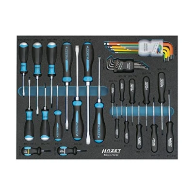 Afbeelding van HAZET Schroevendraaierset 163 373/39 · Sleufprofiel, Kruiskop profiel PH, Binnen TORX® profiel, zeskant 39 delig 0,6?x?3,5? ?2?x?12